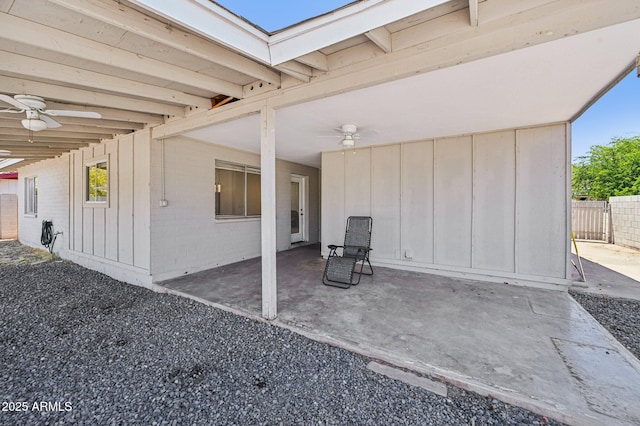 1017 S Allen, Mesa, AZ 85204 - view of patio with ceiling fan