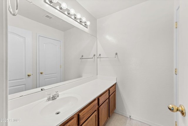 bathroom with vanity