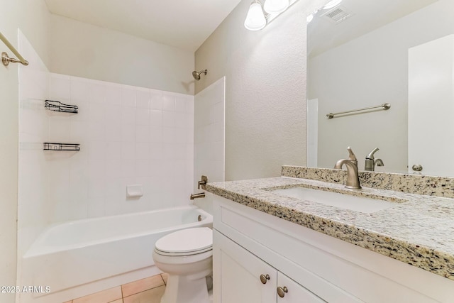 1048 N Arroya, Mesa, AZ 85205 - full bath featuring vanity, bathing tub / shower combination, and tile patterned flooring
