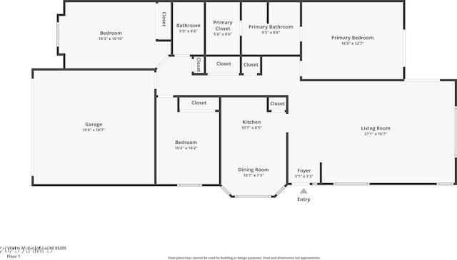 1048 N Arroya, Mesa, AZ 85205 - view of room layout