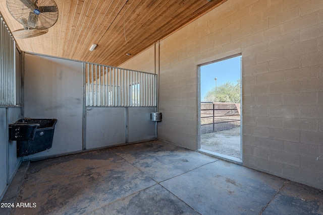 view of horse barn