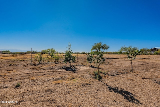 view of landscape featuring a rural view