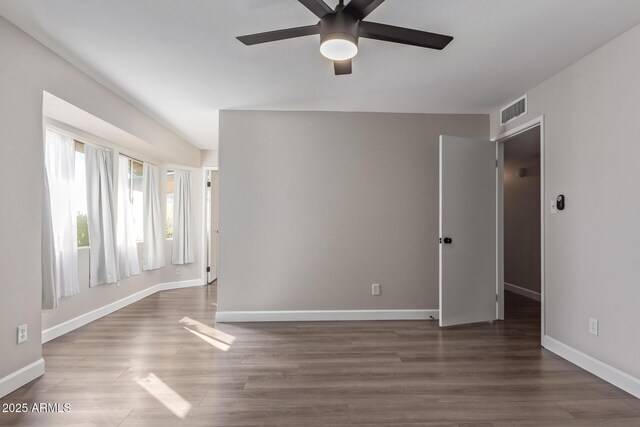 11671 S Jokake St, Phoenix, AZ 85044 - spare room with a ceiling fan, baseboards, and wood finished floors
