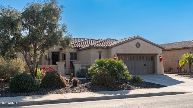 view of front of house featuring a garage