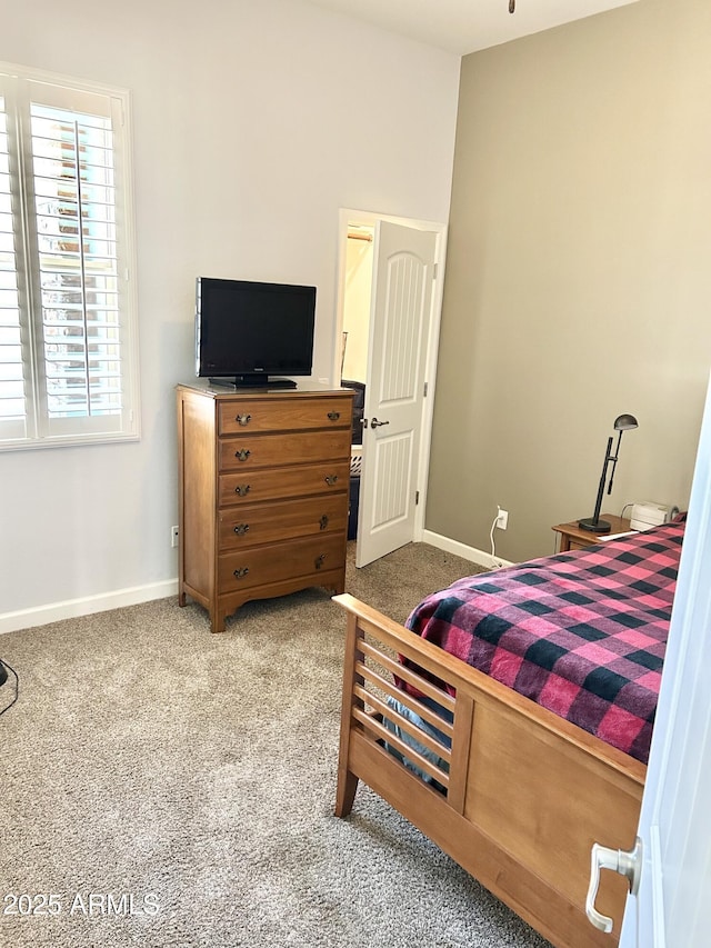 4956 S Leisure Way, Gilbert, AZ 85298 - bedroom with multiple windows, carpet flooring, and baseboards