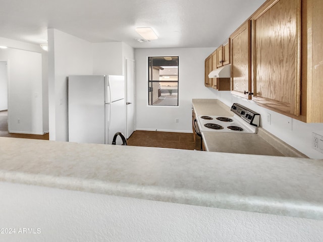 kitchen featuring white appliances