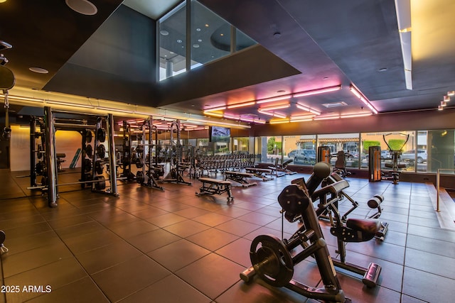 view of exercise room