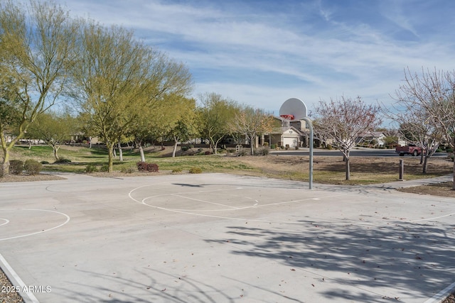 view of basketball court