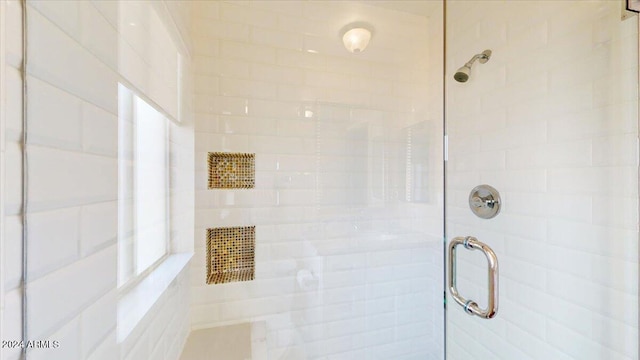 bathroom with walk in shower