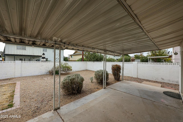 view of patio / terrace featuring a fenced backyard