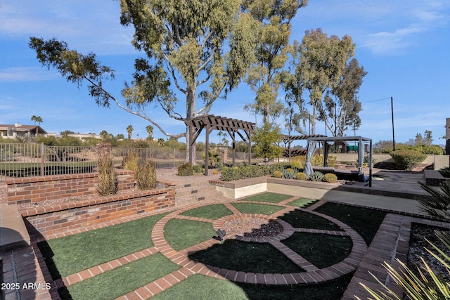 10254 N Demaret Dr, Fountain Hills, AZ 85268 - view of yard featuring a pergola
