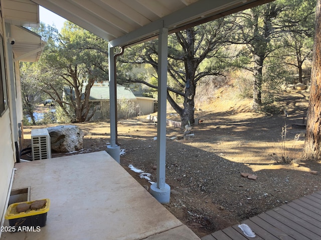 view of yard with a patio area