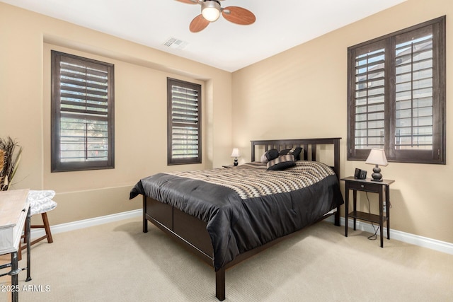 815 E Laddoos Ave, San Tan Valley, AZ 85140 - bedroom with visible vents, light carpet, and baseboards