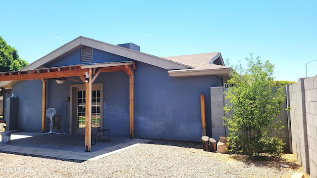 5539 E Dragoon Ave, Mesa, AZ 85206 - rear view of house featuring a patio area and stucco siding
