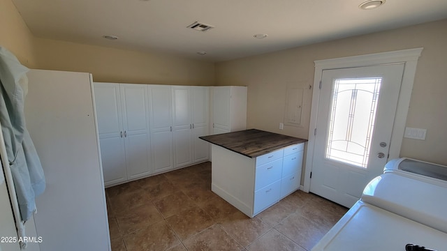 5539 E Dragoon Ave, Mesa, AZ 85206 - kitchen featuring white cabinets and wood counters