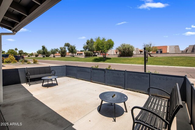 7707 E Earll Dr, Scottsdale, AZ 85251 - view of patio / terrace with a residential view
