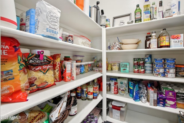 view of pantry