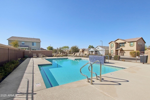 view of pool with a patio area