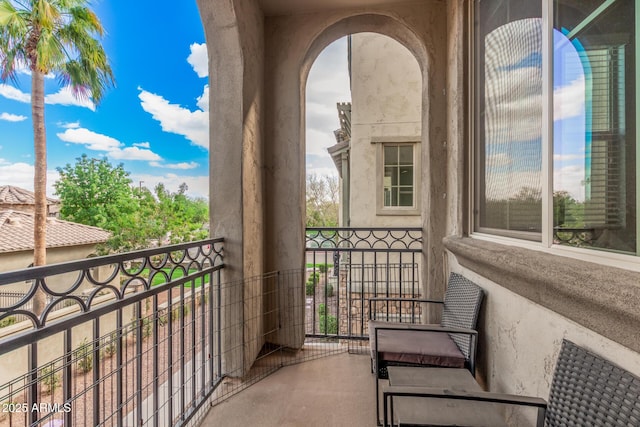 view of balcony