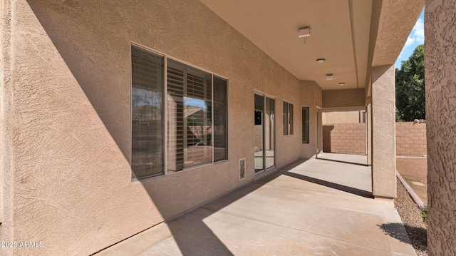 view of patio / terrace with fence