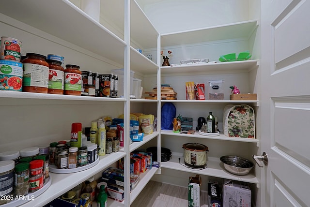 view of pantry