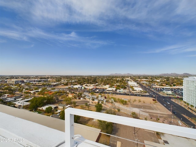 aerial view featuring a view of city