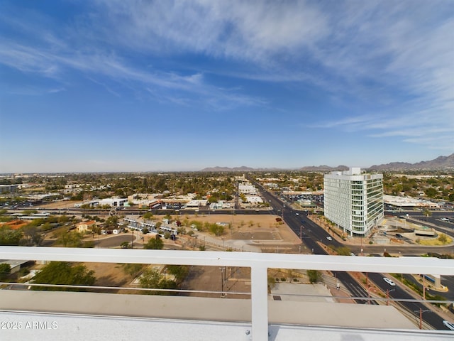 drone / aerial view featuring a city view