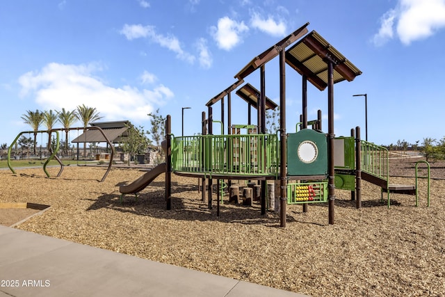 view of jungle gym