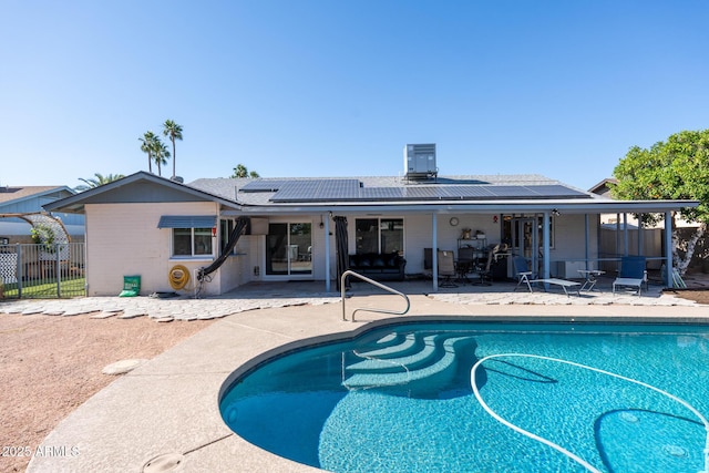 3833 W Phelps Rd, Phoenix, AZ 85053 - view of swimming pool with a patio, fence, and central AC unit