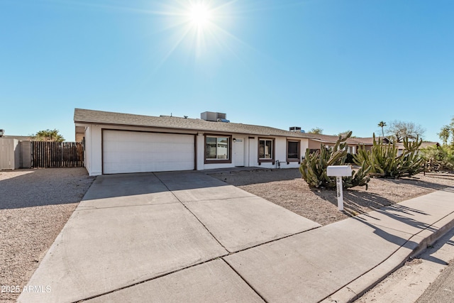 ranch-style house with a garage