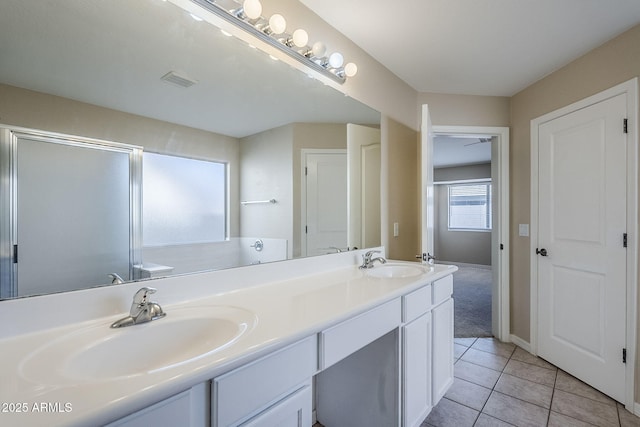 43205 W Oster Dr, Maricopa, AZ 85138 - bathroom featuring double vanity and tile patterned flooring