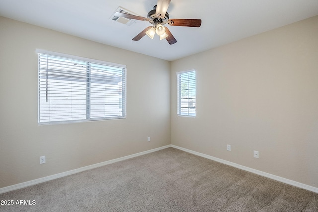 43205 W Oster Dr, Maricopa, AZ 85138 - carpeted spare room featuring ceiling fan and baseboards