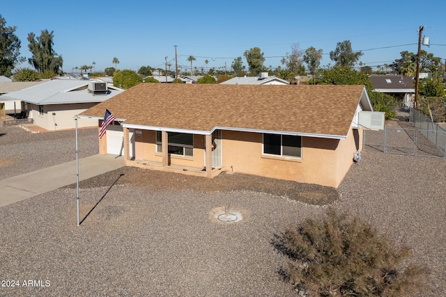 ranch-style house with a garage