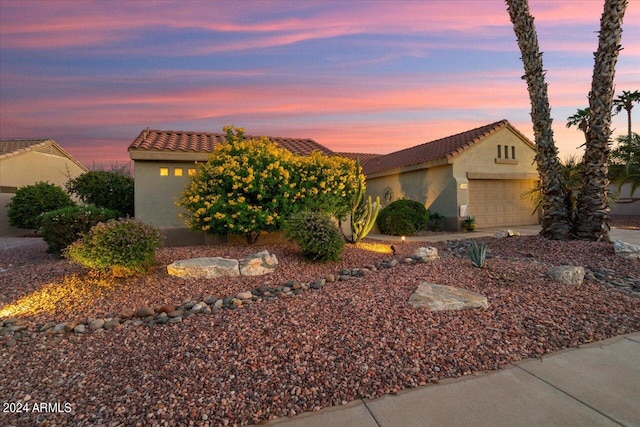 view of front of house featuring a garage