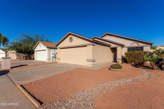 ranch-style house with a garage