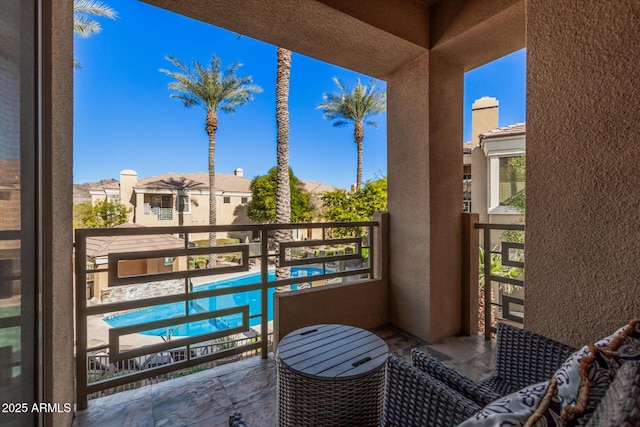 7887 N 16th St Unit 224, Phoenix, AZ 85020 - balcony with view of pool area