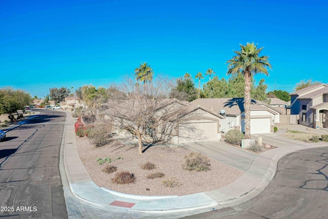 view of front facade featuring a garage