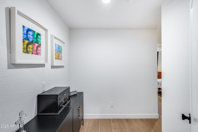 9005 W Villa Chula St, Peoria, AZ 85383 - hallway featuring light wood finished floors and baseboards