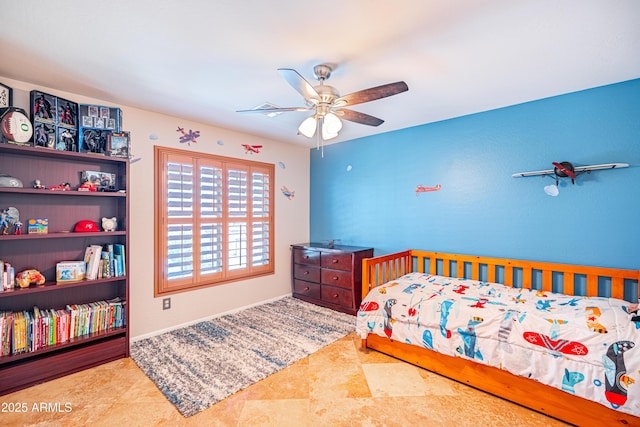 3597 W Mineral Butte Dr, San Tan Valley, AZ 85144 - bedroom featuring a ceiling fan
