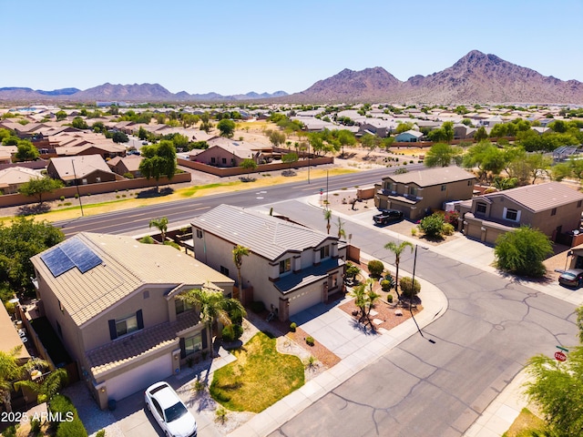 3597 W Mineral Butte Dr, San Tan Valley, AZ 85144 - aerial view of residential area featuring mountains
