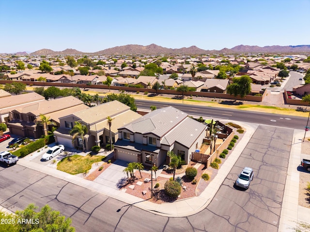 3597 W Mineral Butte Dr, San Tan Valley, AZ 85144 - aerial perspective of suburban area with a mountain backdrop