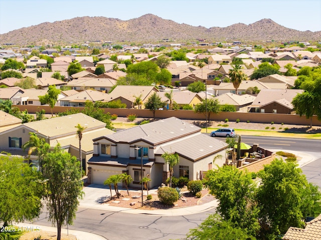 3597 W Mineral Butte Dr, San Tan Valley, AZ 85144 - aerial view of residential area featuring a mountain backdrop