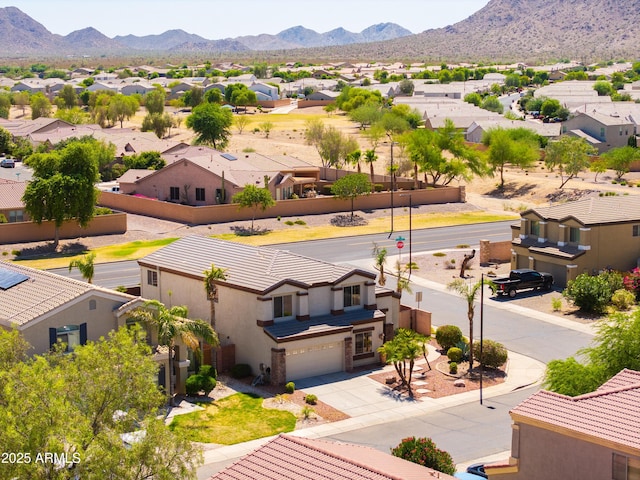 3597 W Mineral Butte Dr, San Tan Valley, AZ 85144 - aerial perspective of suburban area featuring a mountainous background