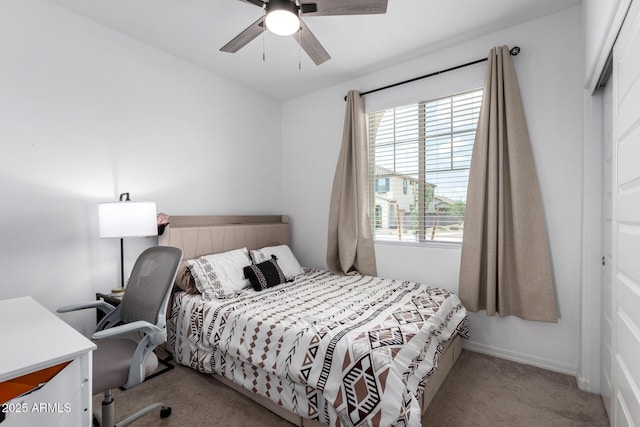 10223 W Piccadilly Rd, Avondale, AZ 85392 - bedroom with carpet flooring, a desk, and a ceiling fan