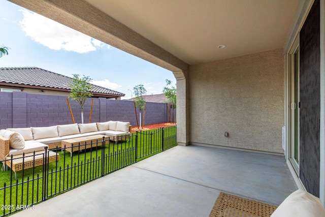10223 W Piccadilly Rd, Avondale, AZ 85392 - view of patio featuring a balcony and outdoor lounge area