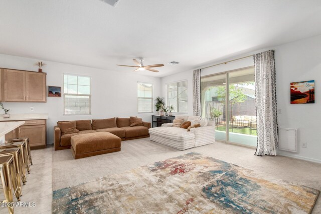 10223 W Piccadilly Rd, Avondale, AZ 85392 - living area with ceiling fan