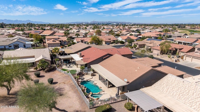 drone / aerial view featuring a residential view