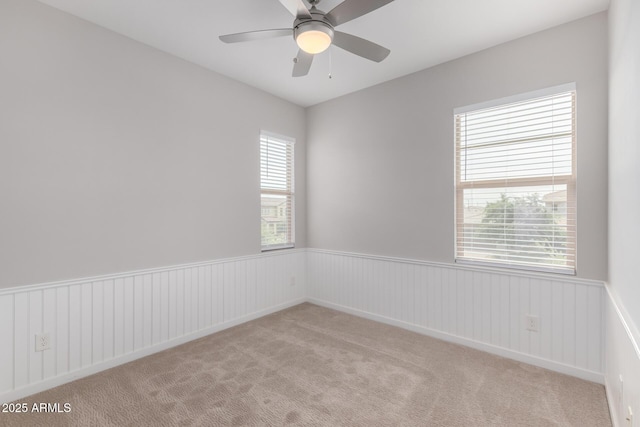 1848 S Follett Way, Gilbert, AZ 85295 - carpeted empty room with a wainscoted wall, healthy amount of natural light, and ceiling fan