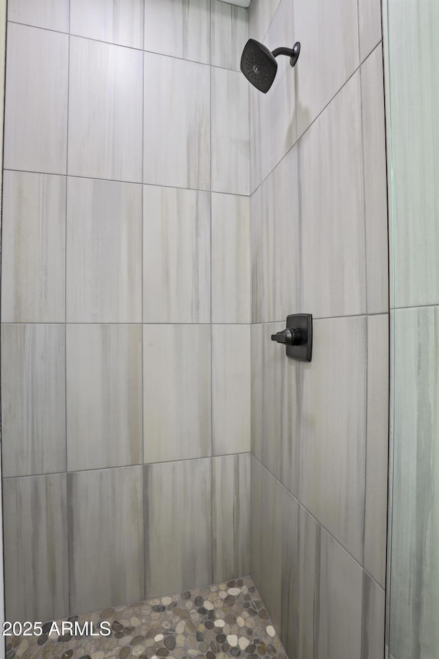 details with tiled shower