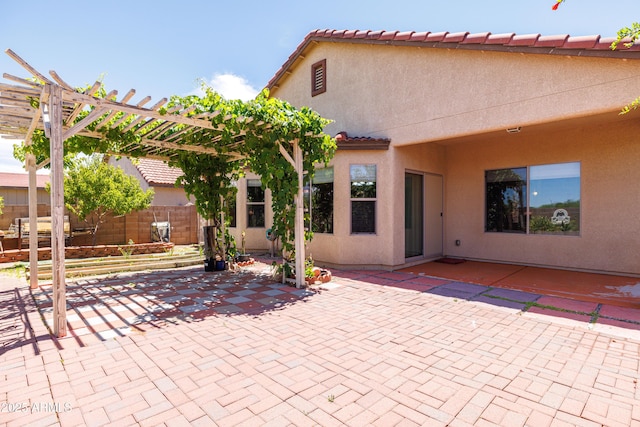 2003 Valley Sage St, Sierra Vista, AZ 85635 - view of patio / terrace featuring a pergola